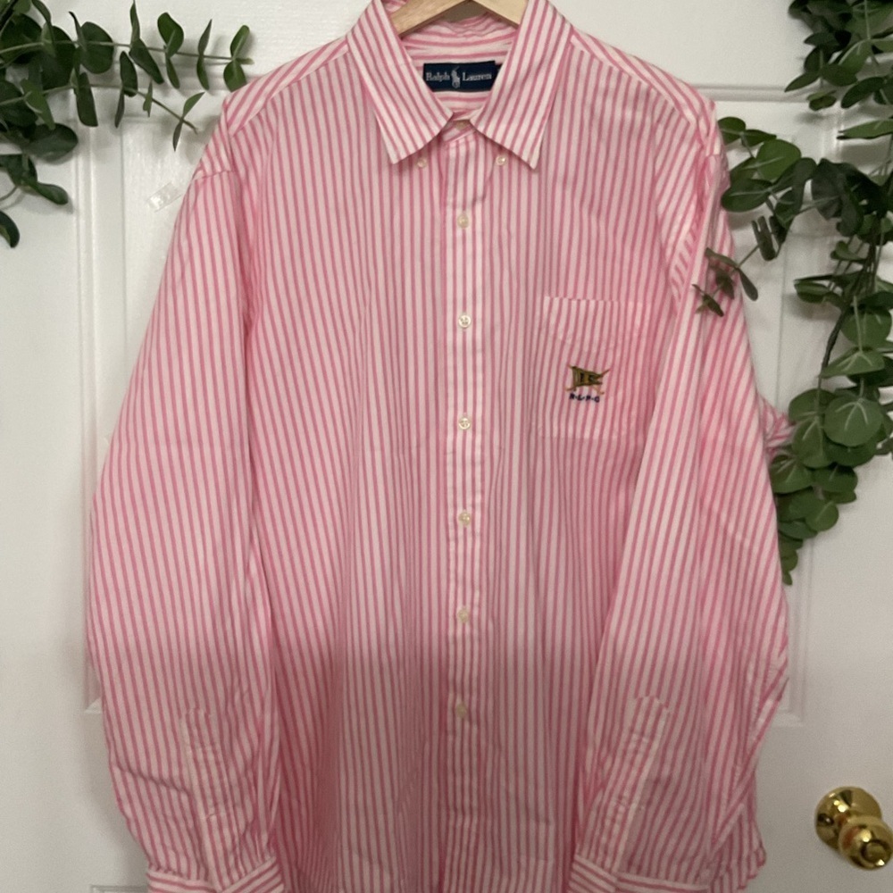 RALPH LAUREN. Striped Men's Shirt. SIZE XXL - Picture 2 of 6